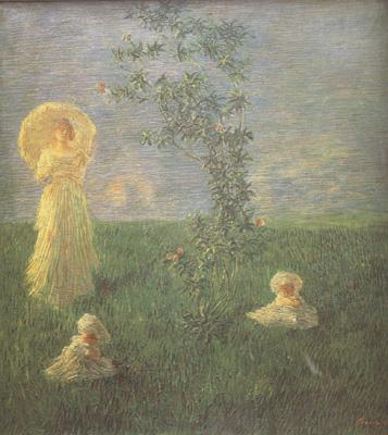 Gaetano previati In the Meadow (nn02) France oil painting art